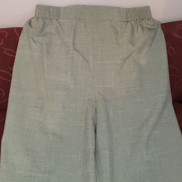 Bend Over Green Polyester Pants - Picture 2 of 8